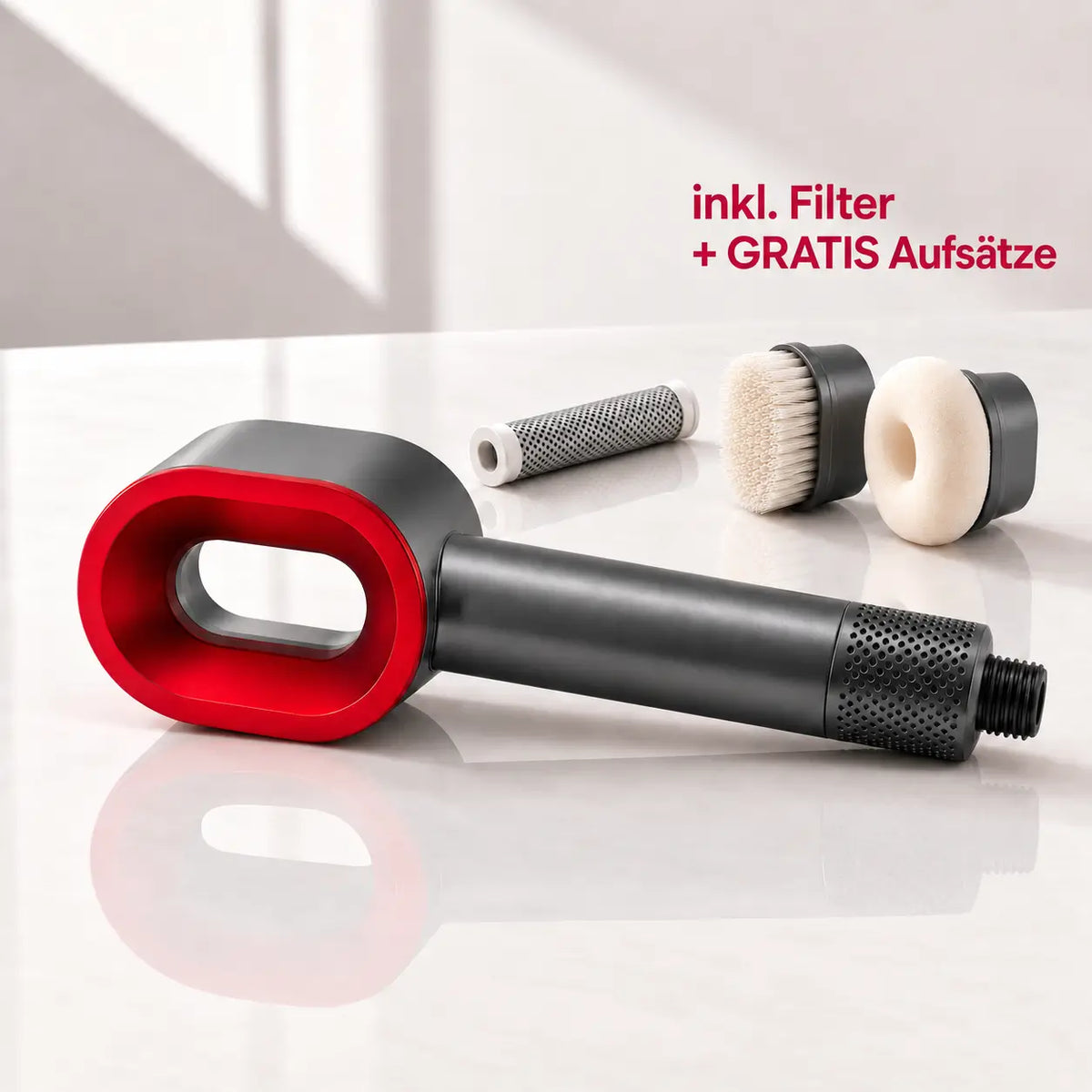 OVEL GLOW - 3-in-1 Filter Duschsystem + Pflegeaufsätze